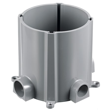 Hubbell Wiring Device-Kellems Electrical Box, Floor Box Type, PVC, Round Shape PFB1